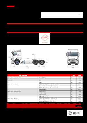 Nyergesvontatók Renault E-TECH T - T6x2 TAG