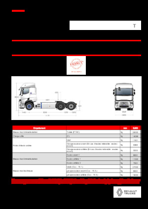 Nyergesvontatók Renault E-TECH T - T6x2 TAG