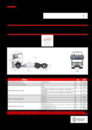 Nyergesvontatók Renault E-TECH T - T6x2 TAG