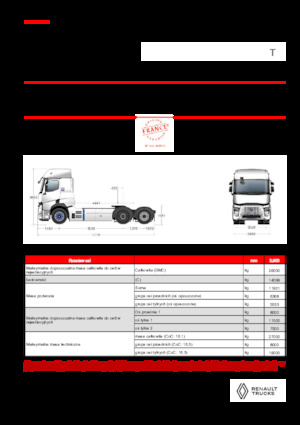 Nyergesvontatók Renault E-TECH T - T6x2 TAG