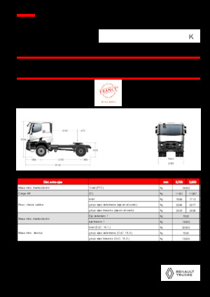 Nyergesvontatók Renault K T4X2 HEAVY 11L E6