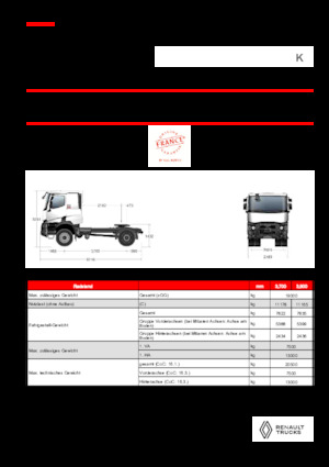 Nyergesvontatók Renault K T4X2 HEAVY 13L E6