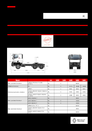 Nyergesvontatók Renault K T6X4 HEAVY 13L E6