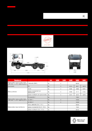 Nyergesvontatók Renault K T6X4 MEDIUM 11L E6
