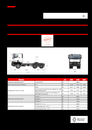 Nyergesvontatók Renault K T6X6 HEAVY 11L E6