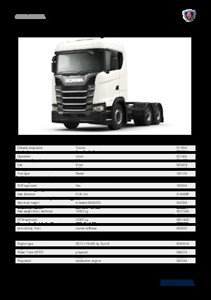 Nyergesvontatók Scania S 420 A6x2NA