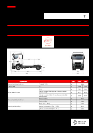Nyergesvontatók Renault T HIGH T4X2 13L E6