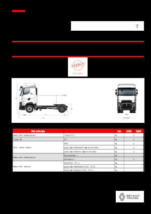 Nyergesvontatók Renault T HIGH T4X2 X-LOW 13L E6