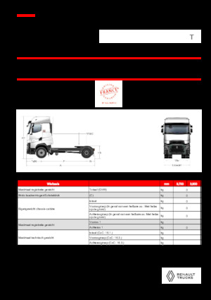 Nyergesvontatók Renault T HIGH T4X2 X-LOW 13L E6