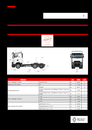 Nyergesvontatók Renault T HIGH T6X2 PUSHER 13L E6