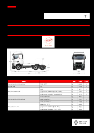 Nyergesvontatók Renault T HIGH T6X2 PUSHER 13L E6