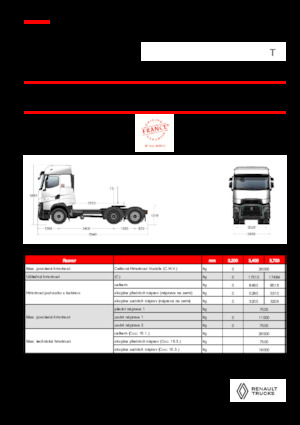 Nyergesvontatók Renault T HIGH T6X2 TAG 13L E6