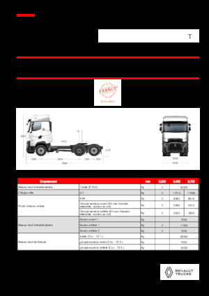 Nyergesvontatók Renault T HIGH T6X2 TAG 13L E6