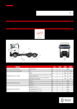 Nyergesvontatók Renault T HIGH T6X2 TAG 13L E6