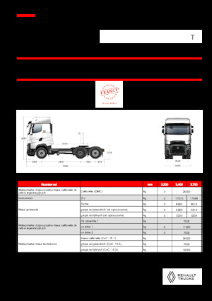 Nyergesvontatók Renault T HIGH T6X2 TAG 13L E6