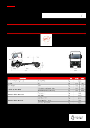 Nyergesvontatók Renault T T4X2 13L E6