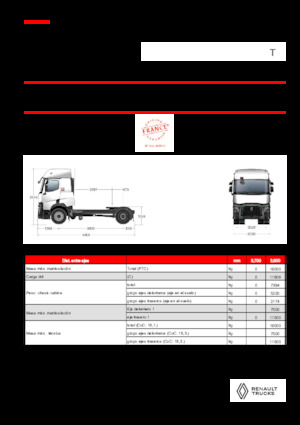 Nyergesvontatók Renault T T4X2 LOW 11L E6