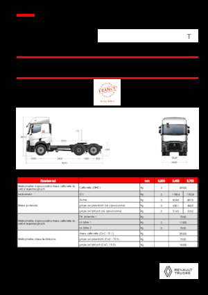 Nyergesvontatók Renault T T6X2 TAG 11L E6