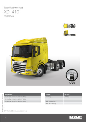 Nyergesvontatók DAF XD 370 FTN