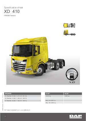 Nyergesvontatók DAF XD 370 FTN