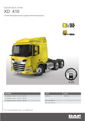 Nyergesvontatók DAF XD 370 FTS