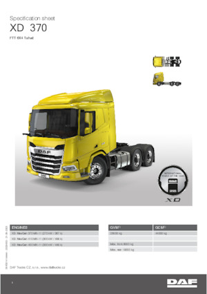 Nyergesvontatók DAF XD 410 FTT