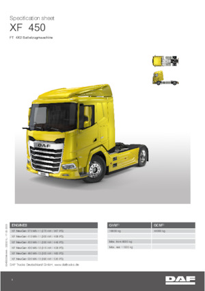 Nyergesvontatók DAF XF 480 FT