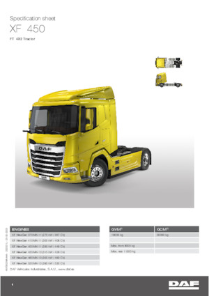 Nyergesvontatók DAF XF 480 FT