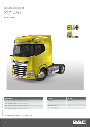 Nyergesvontatók DAF XG+ 450 FT