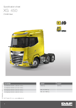 Nyergesvontatók DAF XG 530 FTG