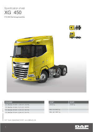 Nyergesvontatók DAF XG 530 FTG