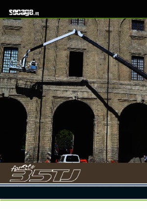 Tehergépkocsira szerelt teleszkópos munkaállványok Socage forSte 35 TJ