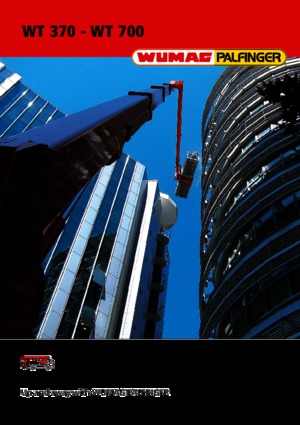 Tehergépkocsira szerelt teleszkópos munkaállványok Palfinger WT 450