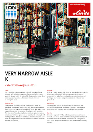 Magasraktári targoncák Linde K 0.9