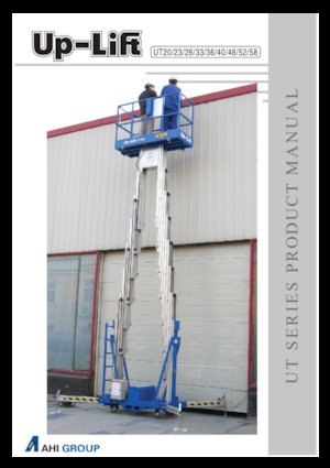Gumikerekes vertikális emelésű munkaállványok AHI UT46