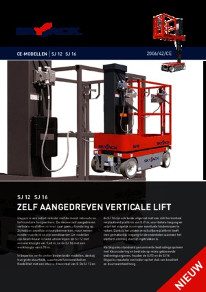Gumikerekes vertikális emelésű munkaállványok Skyjack SJ 12
