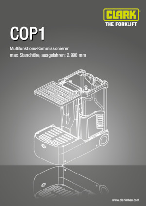 Horizontál kommisiózó targoncák Clark COP 1