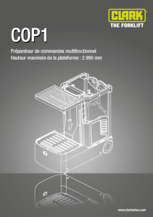 Horizontál kommisiózó targoncák Clark COP 1