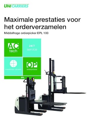 Horizontál kommisiózó targoncák UniCarriers EPL 100 