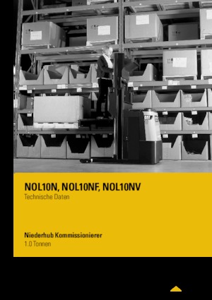 Horizontál kommisiózó targoncák Caterpillar NOL10N