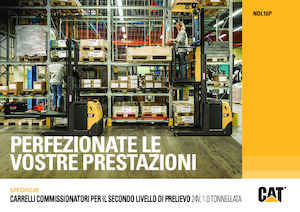 Horizontál kommisiózó targoncák Caterpillar NOL10P 