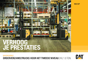 Horizontál kommisiózó targoncák Caterpillar NOL10P 