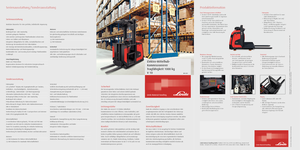 Horizontál kommisiózó targoncák Linde V10