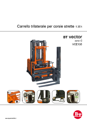 Elektromos oldalvilás taroncák BT Vector VCE 135
