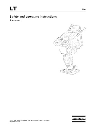 Benzines és dízel dönglők Atlas Copco LT 800