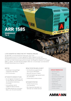 Vibrációs padkahengerek Ammann ARR 1585 T4f