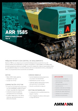 Vibrációs padkahengerek Ammann ARR 1585 T4f