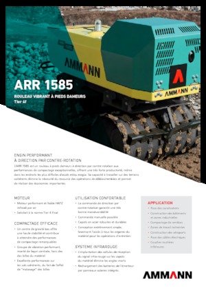 Vibrációs padkahengerek Ammann ARR 1585 T4f