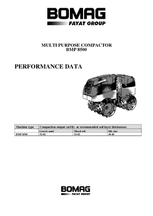 Vibrációs padkahengerek Bomag BMP 8500
