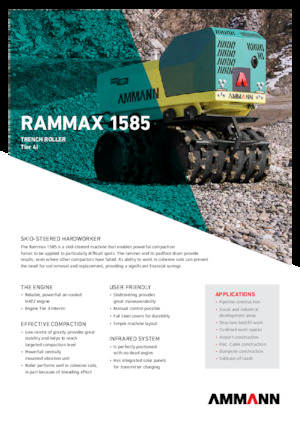 Vibrációs padkahengerek Ammann Rammax 1585